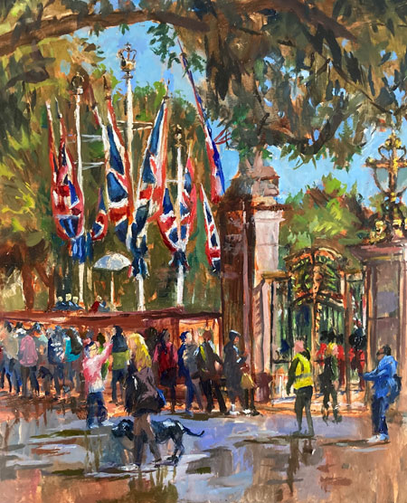 Flags at Canada Gate